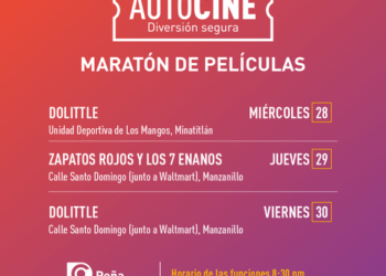 OFRECE PEÑA COLORADA AUTOCINE EN MANZANILLO Y MINATITLÁN