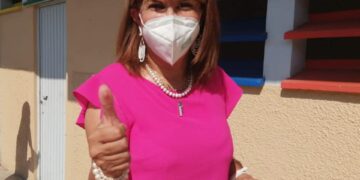 CLAUDIA YÁÑEZ FESTEJA JORNADA ELECTORAL PACÍFICA