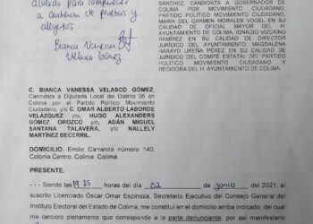 CITA EL IEE A BIANCA VELASCO Y LOCHO MORÁN A CAREO