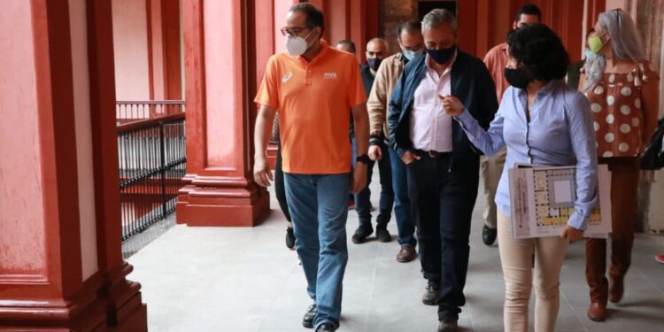 RESTAURACIÓN DE PALACIO DE GOBIERNO REGISTRA UN AVANCE DEL 55%