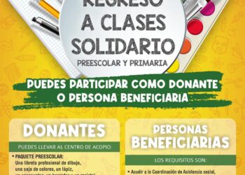 REALIZAN CAMPAÑA “REGRESO A CLASES SOLIDARIO”
