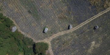 DESCUBREN ALINEACIÓN MONUMENTAL DE ROCAS EN EL TRAPICHE