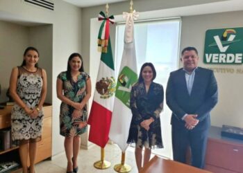 SE REÚNEN DIRIGENTES DEL PARTIDO VERDE CON LA GOBERNADORA ELECTA INDIRA VIZCAÍNO