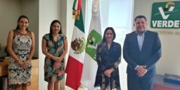 SE REÚNEN DIRIGENTES DEL PARTIDO VERDE CON LA GOBERNADORA ELECTA INDIRA VIZCAÍNO