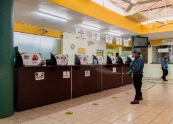 APLICA SEMOV MEDIDAS SANITARIAS, ACCESOS CONTROLADOS Y DISMINUCIÓN DE AFOROS