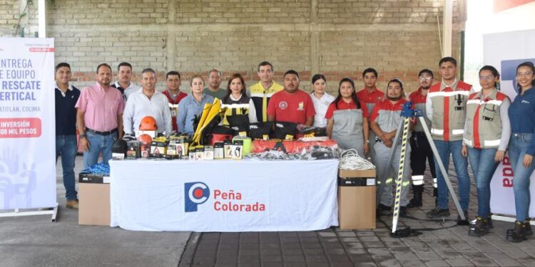 PEÑA COLORADA DONA EQUIPO PARA RESCATAR Y SALVAR VIDAS