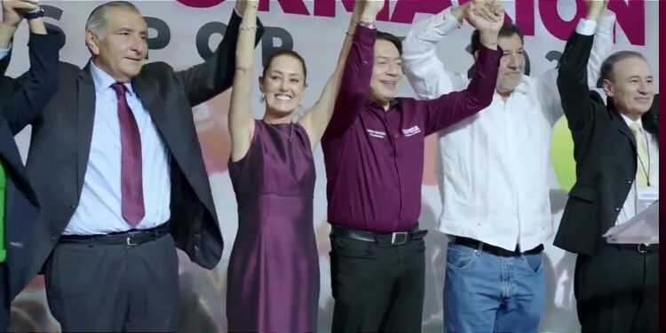 CLAUDIA SHEINBAUM GANA LAS ENCUESTAS DE MORENA