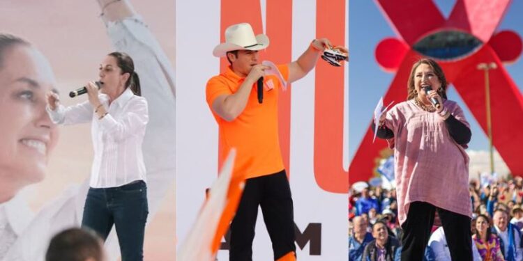 CLAUDIA, XÓCHITL Y SAMUEL ARRANCAN LAS PRECAMPAÑAS PARA LAS ELECCIONES DEL 2024